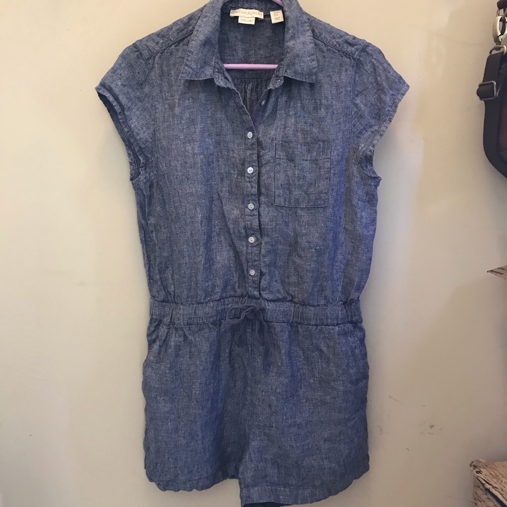 Cynthia Rowley linen romper